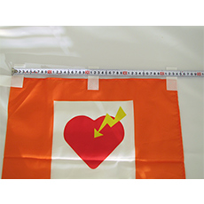 AED設置所のぼり旗　写真２